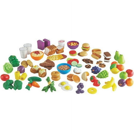 Learning Resources New Sprouts Classroom Play Food Set, 100 Pieces