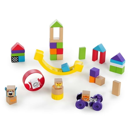 Baby Einstein Curious Creator Kit Wooden Blocks Discovery 40 Piece Toy Set, Ages 12 months +