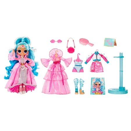 LOL Surprise OMG Queens Splash Beauty fashion doll with 125+ Mix and Match Fashion Looks Including Outfits and Accessories for Fashion Toy Girls Ages 3 and up, 10-inch doll