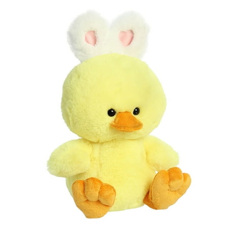 Aurora - Medium Yellow Spring - 10" Hoppy Duck - Vibrant Stuffed Animal