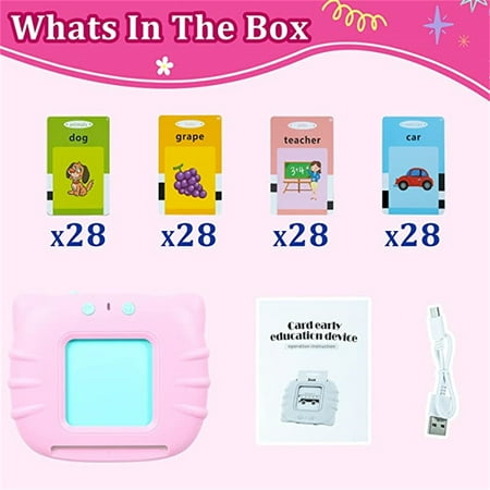 ZHANGHENG Talking Flash Cards Learning Toys for Toddlers 2-3 Year Old Girls, Preschool Learning Toys for 2 Year Olds , 2 Year Old Girl Educational Games, 224 Sight Words with Sound Effects