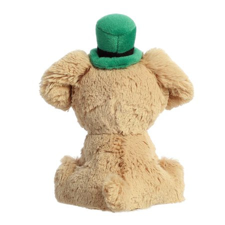 Aurora - Small Brown St. Patrick's Day - 6" Golden Lab - Whimsical Stuffed Animal