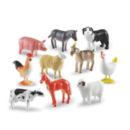 Learning Resources Farm Animal Counters - 60 Pieces, Boys and Girls Ages 3+ Toddler Learning Toys, Farm Animals for Kids