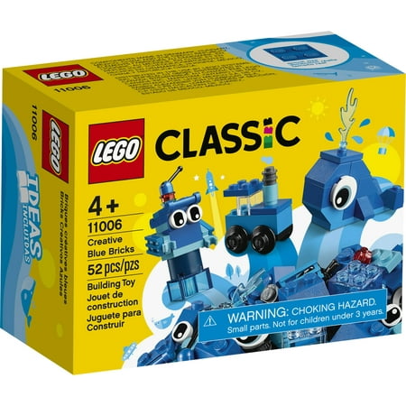 LEGO Classic Creative Blue Bricks 11006 Building Set for Imaginative Play (52 Pieces)