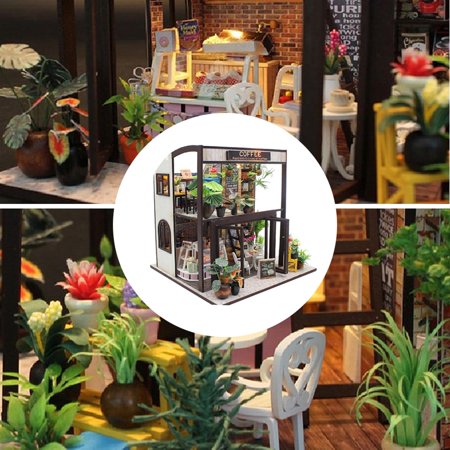 3D Puzzles Wooden Handmade Miniature Dollhouse DIY - Dollhouse Accessories Dolls Houses, for Women and Girls