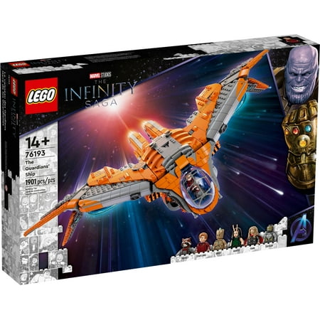 LEGO Marvel The Guardians' Ship 76193 Building Toy - Large Avengers Spaceship Model with Thor & Star-Lord Minifigures, Superhero Movie Inspired Set, Gift for Boys, Girls, Kids, and Teenagers