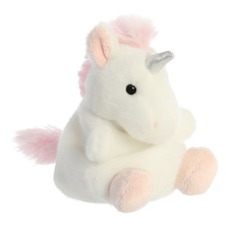 Aurora - Mini White Palm Pals - 5" Sassy Unicorn - Adorable Stuffed Animal