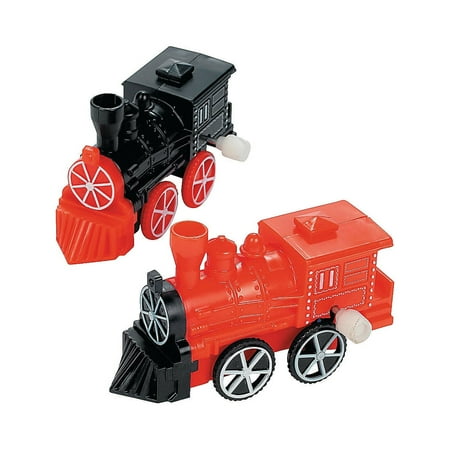 Wind Up Trains - Party Favors - 12 Pieces