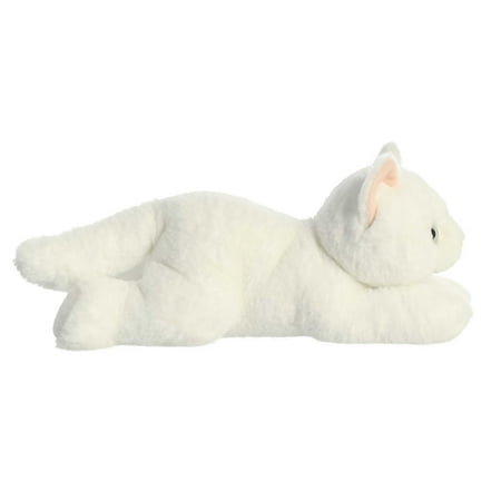 Aurora - Medium White Flopsie - 12" Precious White Kitty - Adorable Stuffed Animal