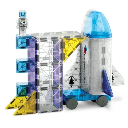 Magna-Tiles Space 32-Piece Magnetic Construction Set, the Original Magnetic Building Brand