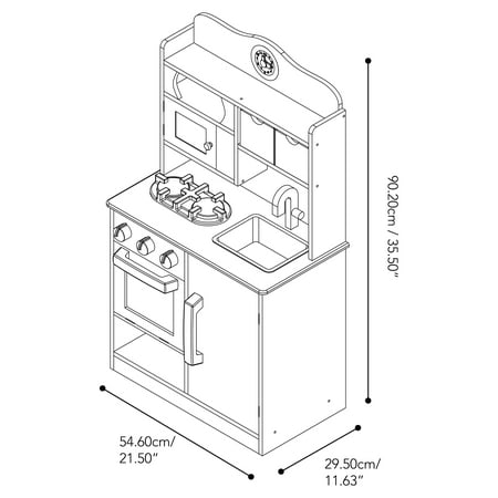 Little Chef Florence Classic Wooden Play Kitchen