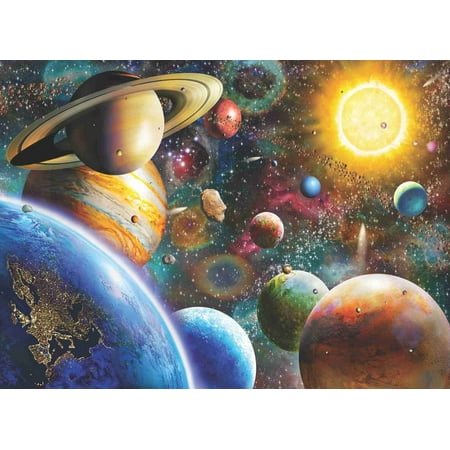 Anatolian 1000Piece Jigsaw Puzzle - Planets in Space Jigsaw Puzzle, Brown/A