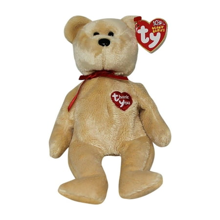 Ty Beanie Baby: Thank You Bear | Stuffed Animal | MWMT's