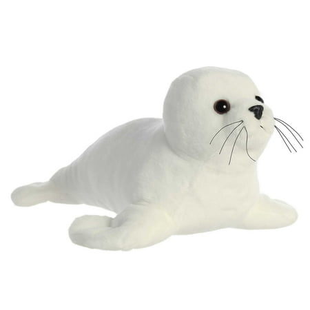 Aurora - Large White Destination Nation - 13" Harp Seal - Adventurous Stuffed Animal