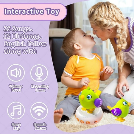 Baby Talking Musical Toys,STEM Toys Children's watch toys for 6 9 12 Month old Kids，Baby Early Learning Educational Toys for 1 2 3 4 5 6 Years Kids,Recording Dancing Singing and Repeat What You Say