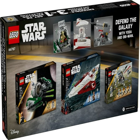 LEGO Star Wars Jedi Masters Gift Set, 3 Epic Builds in 1 Box, Star Wars Toy Building Sets, 66787