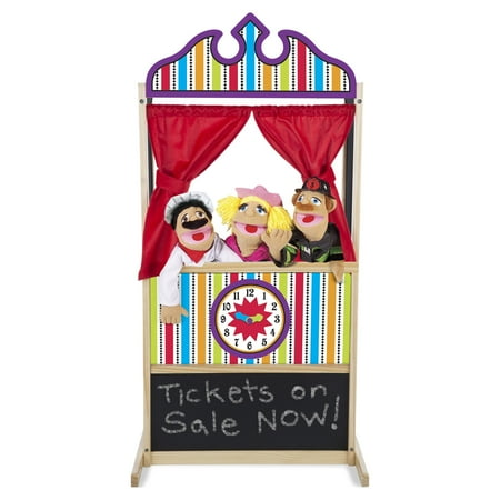 Melissa & Doug Deluxe Puppet Theater - Sturdy Wooden Construction