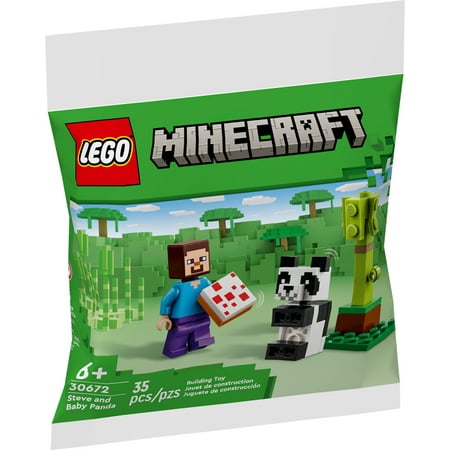 LEGO Minecraft Steve and Baby Panda 30672