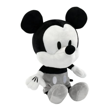 Disney Baby Mickey Mouse Black/White Plush Stuffed Animal Toy by Lambs & Ivy