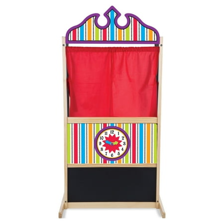 Melissa & Doug Deluxe Puppet Theater - Sturdy Wooden Construction