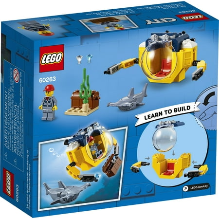 LEGO City Ocean Mini-Submarine 60263 Building Toy, for Kids 4+ (41 Pieces)