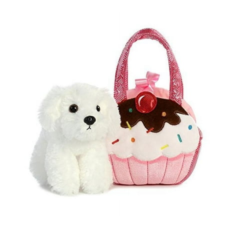 Aurora World Fancy Pals Pet Carrier Sweets Cupcake & Puppy Plush