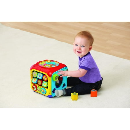 VTech Sort and Discover Activity Cube, Learning Toy for Baby Toddler