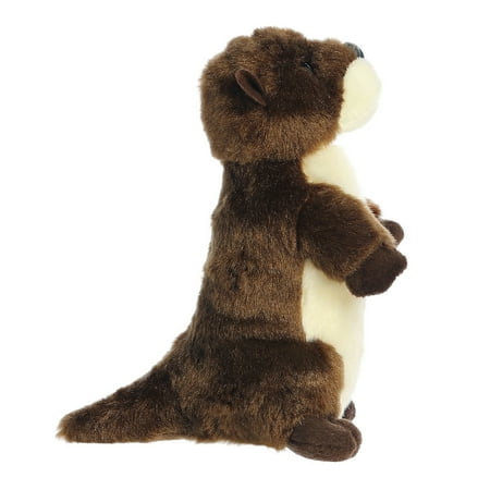 Aurora - Small Brown Mini Flopsie - 8" River Otter - Adorable Stuffed Animal