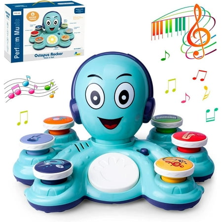 CYURMJUN Baby Musical Octopus Toys, Learning Toys for Toddlers, Preschooler, Baby Birthday Gifts