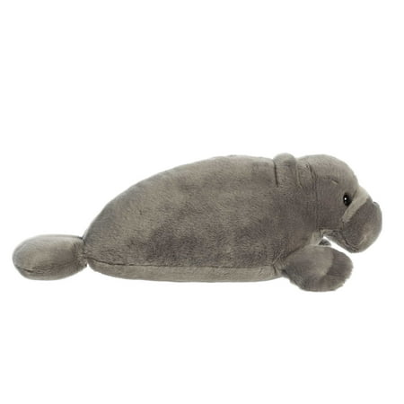 Aurora - Medium Gray Flopsie - 12" Manny Manatee - Adorable Stuffed Animal