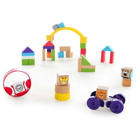 Baby Einstein Curious Creator Kit Wooden Blocks Discovery 40 Piece Toy Set, Ages 12 months +