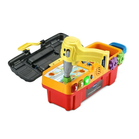 VTech Drill & Learn Toolbox™ Pro Play Construction Toys & Tools with Accessories Included, Baby and Toddler Toys