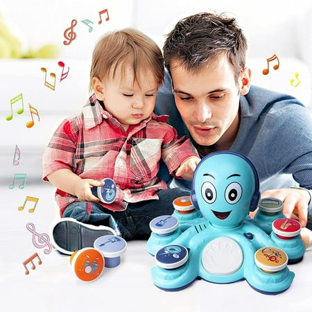 CYURMJUN Baby Musical Octopus Toys, Learning Toys for Toddlers, Preschooler, Baby Birthday Gifts