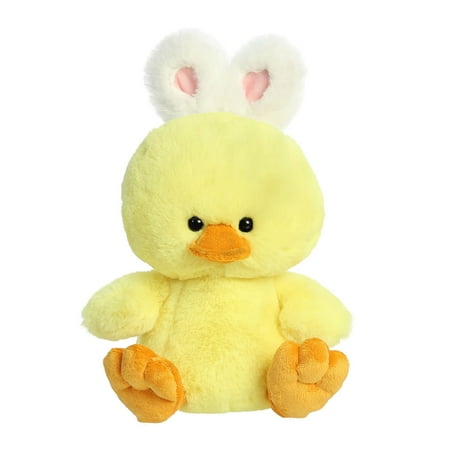 Aurora - Medium Yellow Spring - 10" Hoppy Duck - Vibrant Stuffed Animal