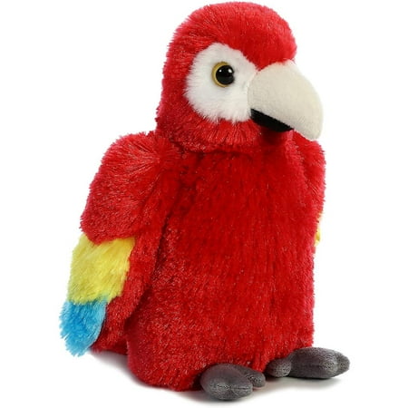 Aurora - Small Red Mini Flopsie - 8" Scarlet Macaw - Adorable Stuffed Animal