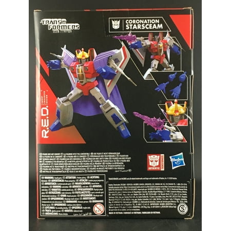 Transformers: R.E.D. Coronation Starscream Kids Toy Action Figure for Boys and Girls