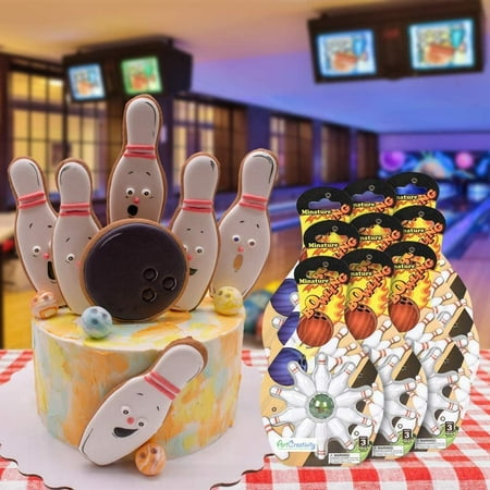 Artcreativity Mini Bowling Game Party Favors and Goodie Bag Fillers for Kids and Adults Set of 12