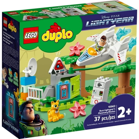 LEGO DUPLO Disney and Pixar Buzz Lightyear’s Planetary Mission 10962, Space Toys for Toddlers, Boys & Girls 2 Plus Years Old with Spaceship & Robot Figure