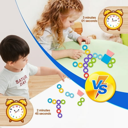 Wooden Montessori Toys for Toddlers Number Puzzles Sorting Stacking Preschool Learning Toys for Boys Girls Kids Gift Ages 3 4 5 Years Old Educational Toys