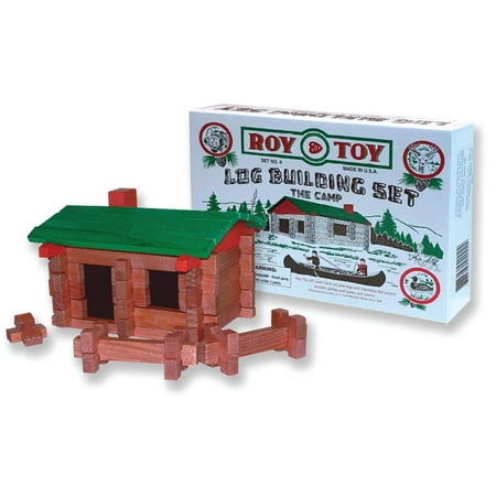 Roy Toy Log Building Set - The Camp