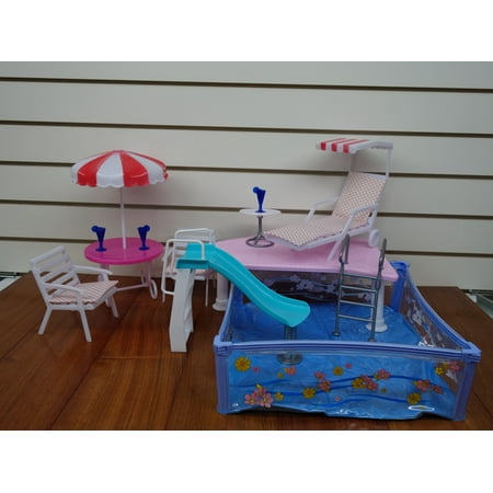 My Fancy Life Summer Resort , Swimming pool set for Dollhouse Furniture By TKT