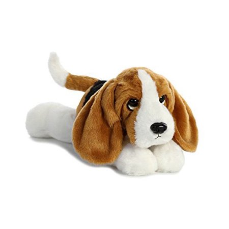 Aurora - Medium Brown Flopsie - 12" Basset Hound - Adorable Stuffed Animal