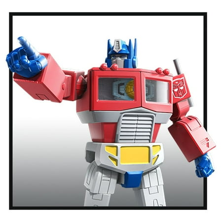 Transformers: R.E.D. Optimus Prime Kids Toy Action Figure for Boys and Girls (4”), Only At Walmart