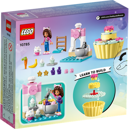 LEGO Gabby's Dollhouse Bakey With Cakey Fun 10785 Building Toy Set for Fans of the DreamWorks Animation Series, Pretend Play Kitchen, Oven and Giant Cupcake to Decorate, Gift for 4+ Year Olds