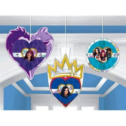 Descendants 2 Honeycomb Decorations (3pc)