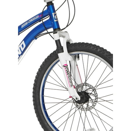 Genesis 24" Whirlwind Girl's Mountain Bike,Tween/Adult, Blue