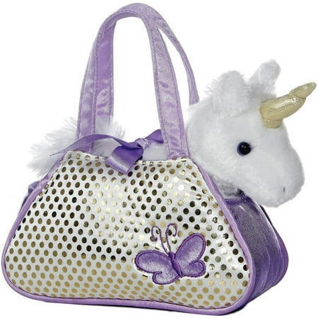 Aurora - Small Purple Fancy Pals - 7" Aurora Unicorn - Fashionable Stuffed Animal