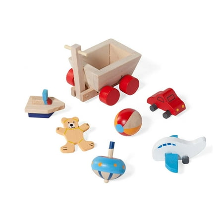 Wooden Dollhouse Accessories Set, Toys