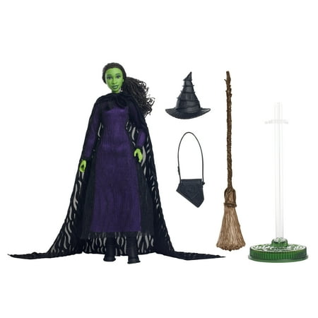 Universal Pictures’ Wicked Deluxe Elphaba Fashion Doll & Accessories with Braided Hair & Posability