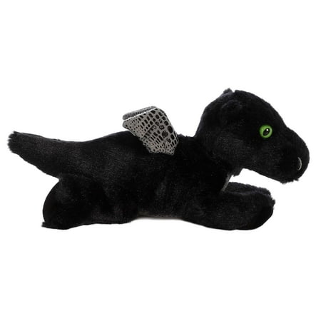 Aurora - Small Black Mini Flopsie - 8" Midnight Dragon - Adorable Stuffed Animal